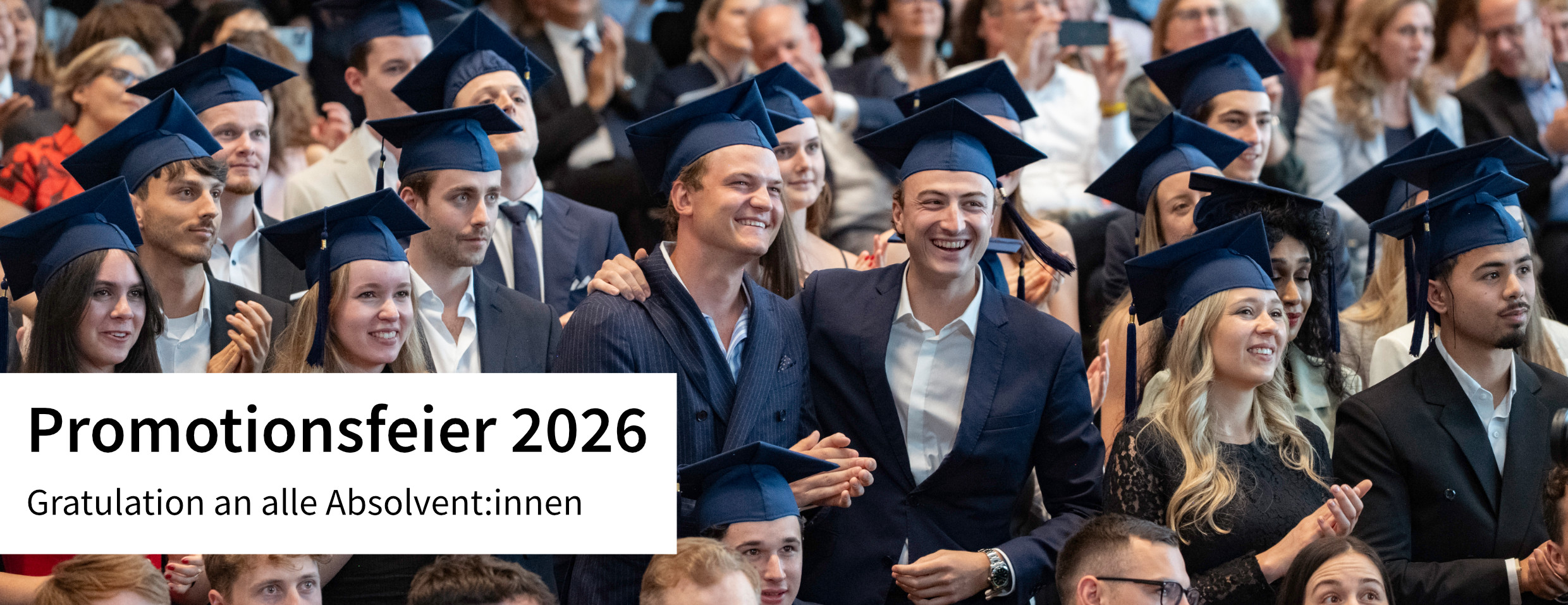 Promotionsfeier 2026 | Gratulation an alle Absolvent:innen