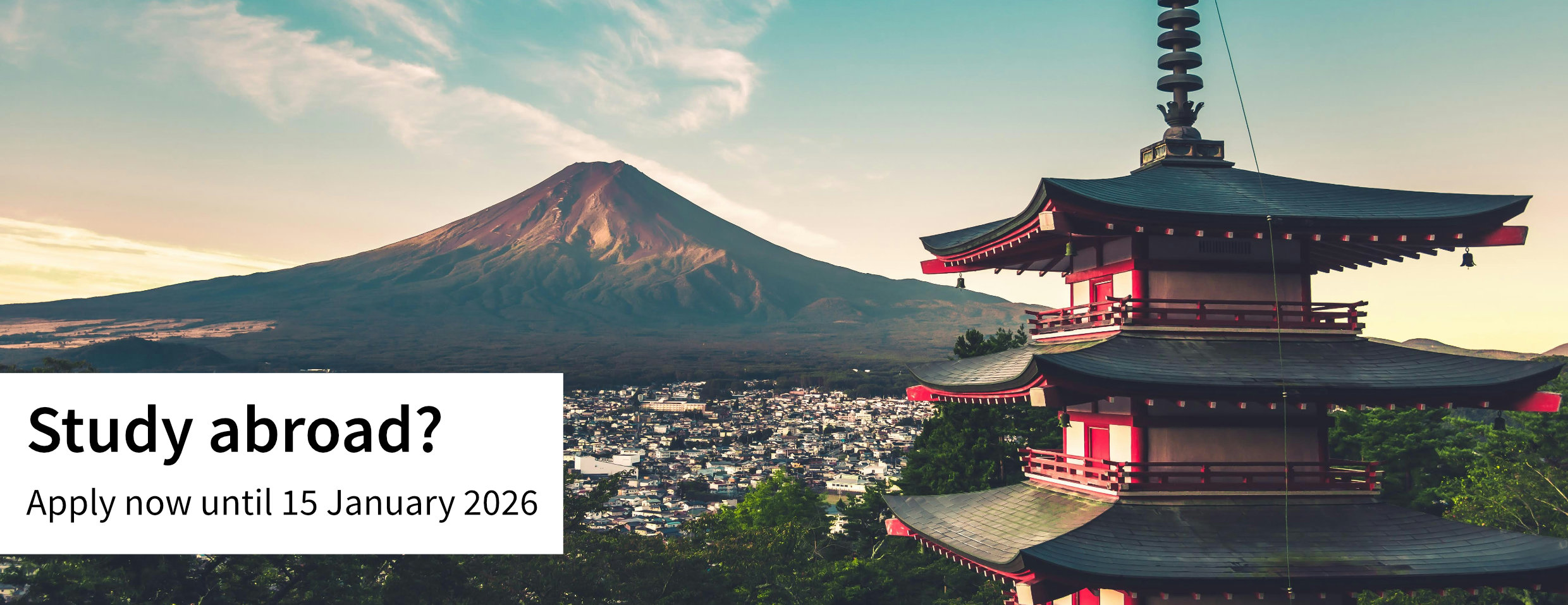 Study abroad? | Apply now until 15 January 2025