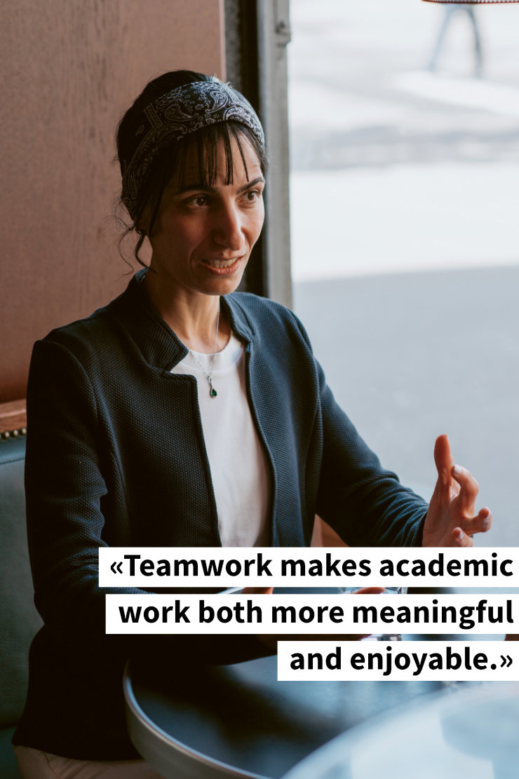 Banafshe Zitat: «Teamwork makes academic work both more meaningful and enjoyable.»